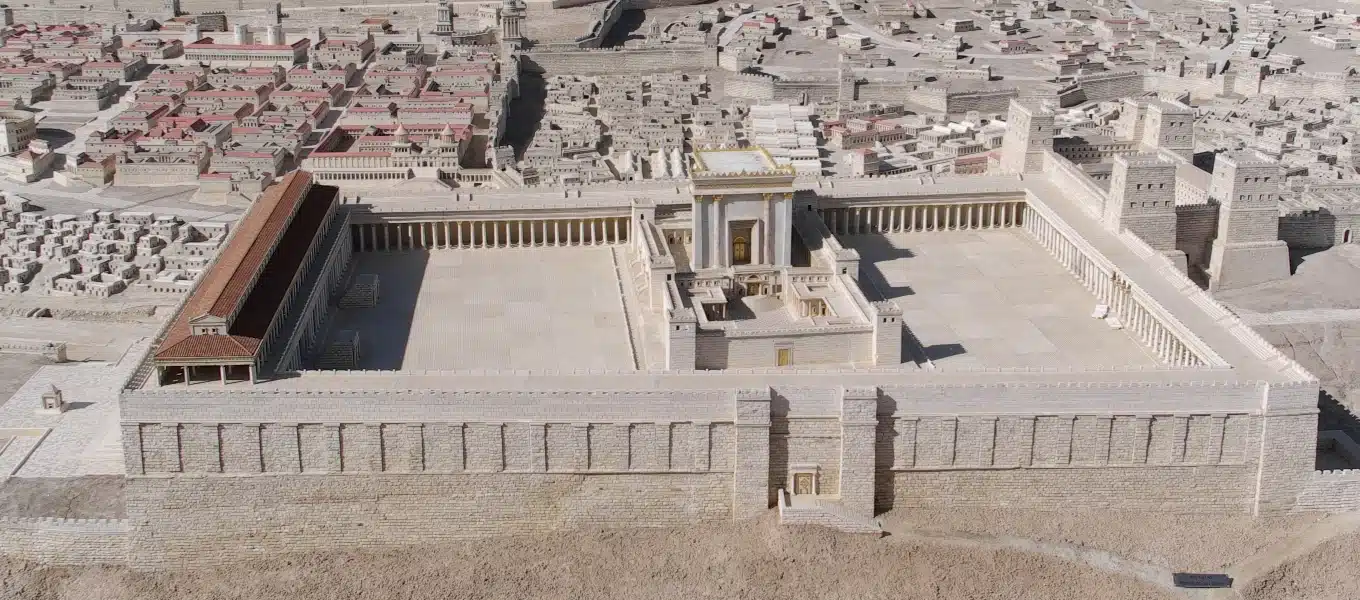Model of the later Second Temple complex, after expansion under Herod