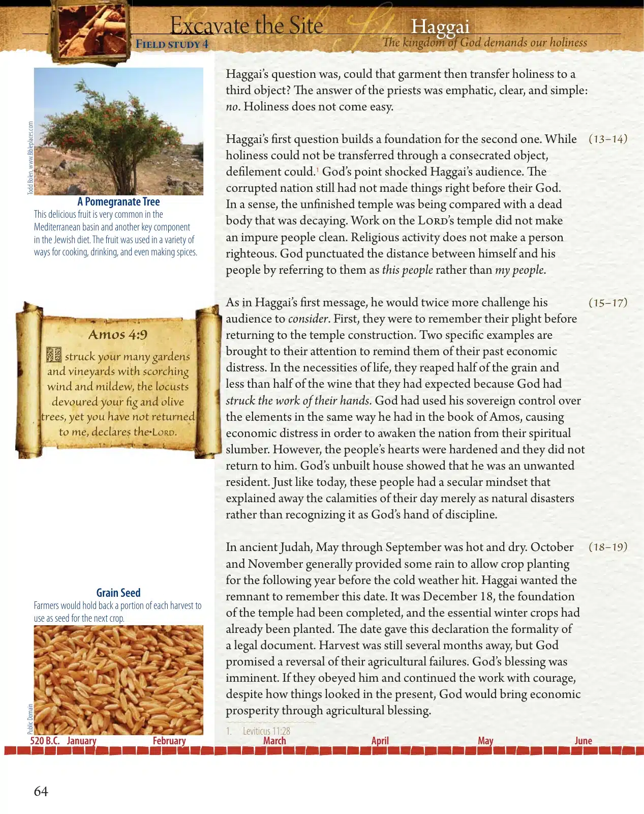 Haggai Field Notes page explaining God’s promise of blessing