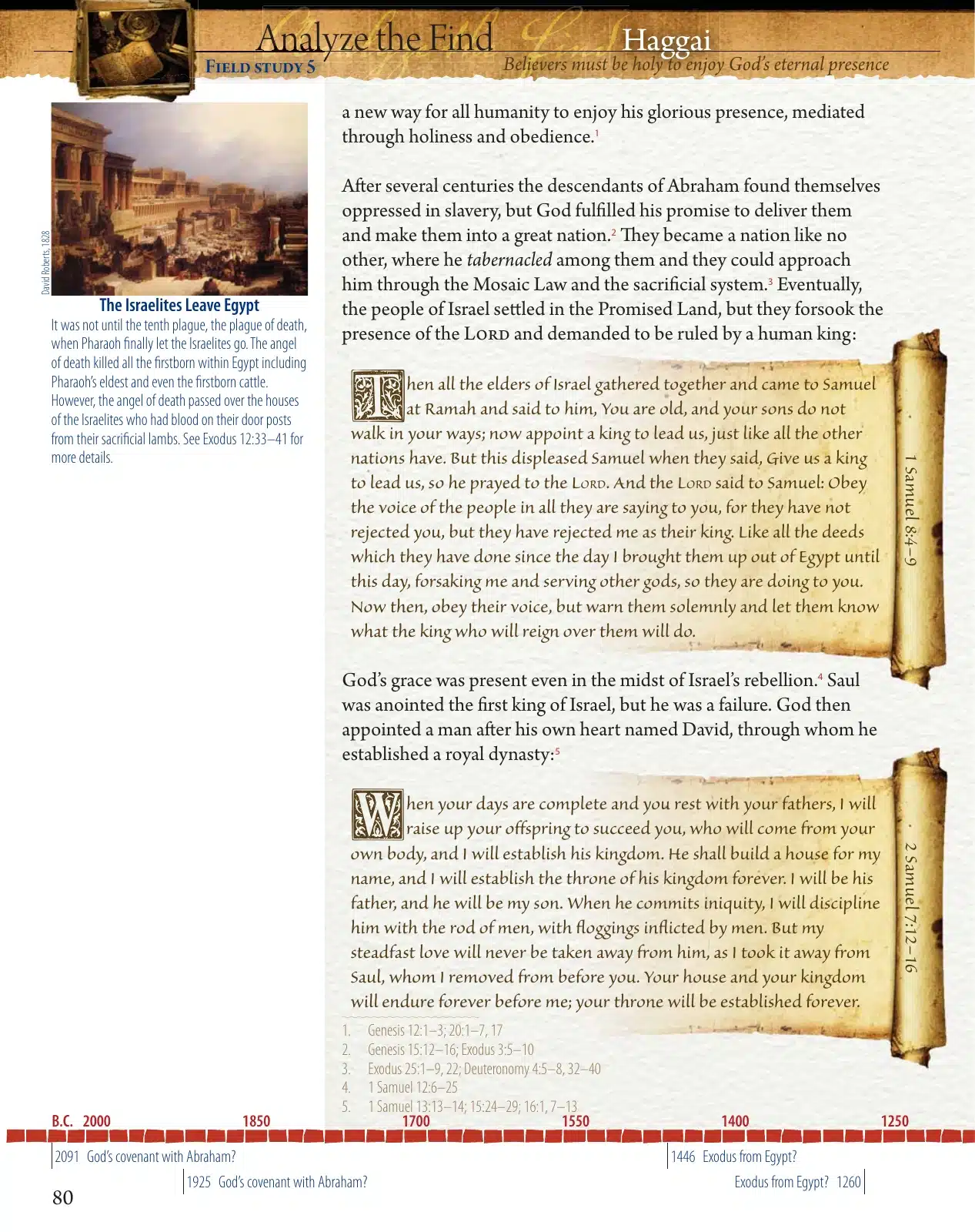 Field Notes page tracing the biblical story of God’s presence