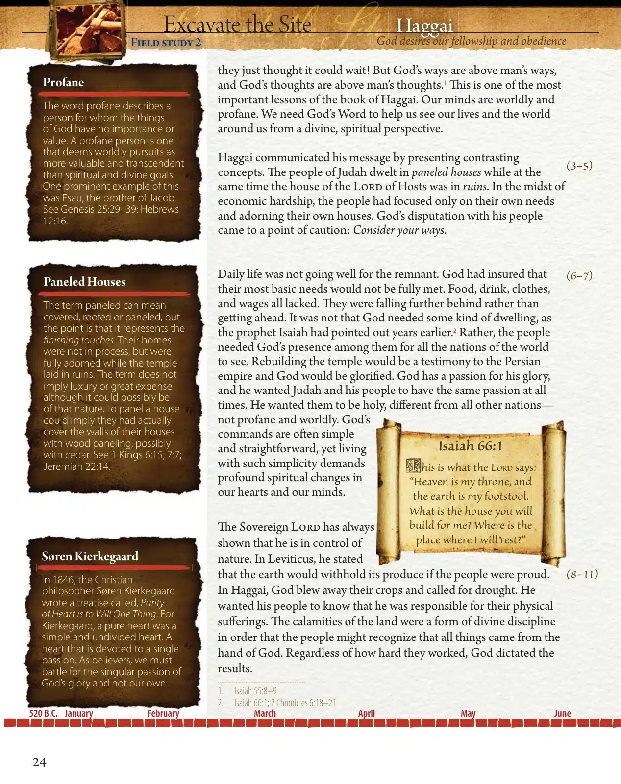 Haggai Field Notes page contrasting paneled houses with the Lord’s house in ruins