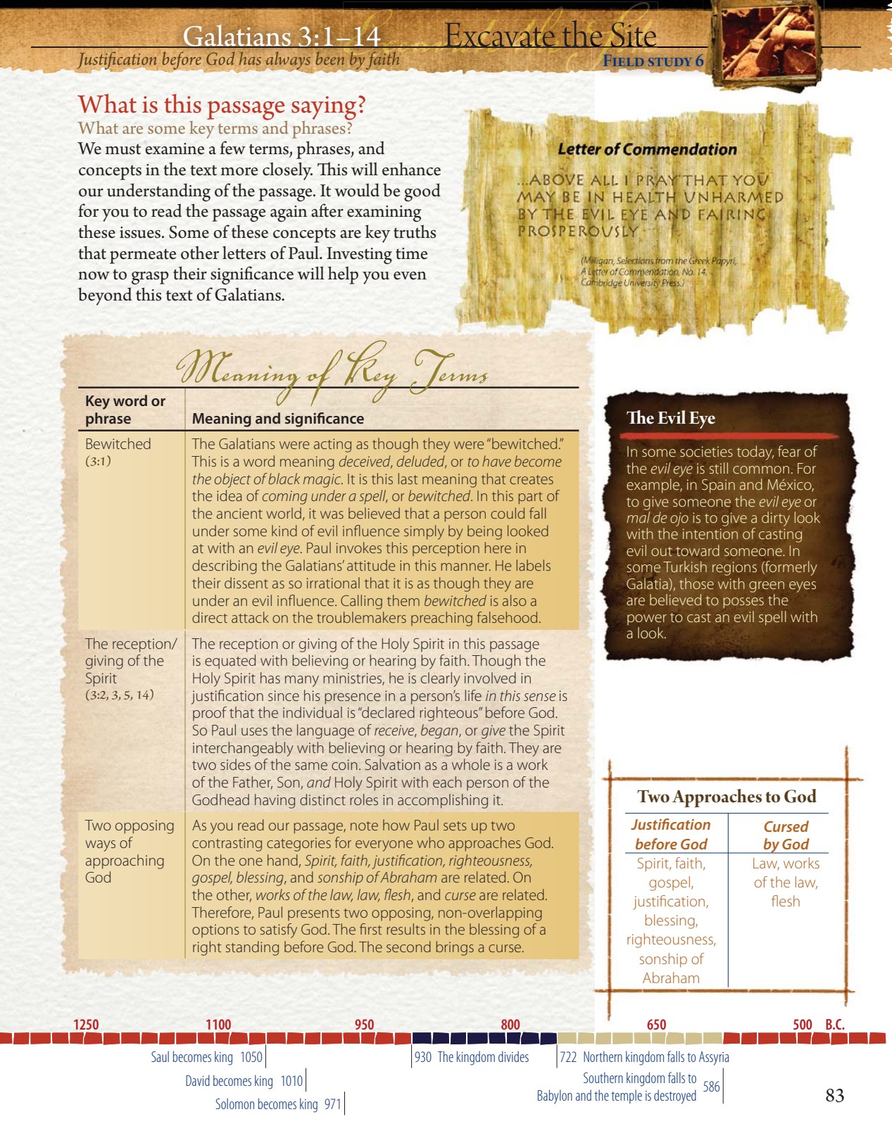 Field Notes page comparing two opposing ways of approaching God